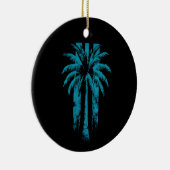 Hawaiian Beach Summer Tropical Vacation Palm Tree Keramik Ornament (Rechts)