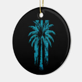 Hawaiian Beach Summer Tropical Vacation Palm Tree Keramik Ornament (Links)