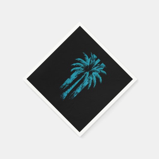 Hawaiian Beach Summer Tropical Vacation Palm Tree Serviette (Ecke)