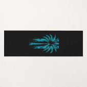 Hawaiian Beach Summer Tropical Vacation Palm Tree Yogamatte (Vorderseite (Horizontal))