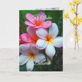 Hawaiian Birthday Card Karte (Gelbe Blume)