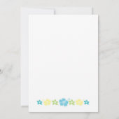 Hawaiian Birthday Party oder Brautparty lädt ein Einladung (Rückseite)