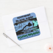 HAWAIIAN BLACK SAND KUSH QUADRATISCHER AUFKLEBER (Umschlag)