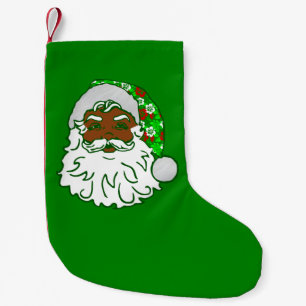 Hawaiian Black Santa Claus Kleiner Weihnachtsstrumpf
