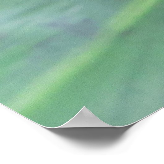 Hawaiian Blue Ginger Poster (Ecke)