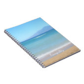 Hawaiian Blue Ocean View Foto Spiral Notebook Notizblock (Rechte Seite)