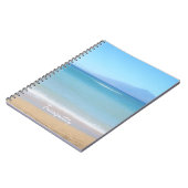 Hawaiian Blue Ocean View Foto Spiral Notebook Notizblock (Linke Seite)