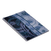 Hawaiian Blue Tapa und Honu Notebook Notizblock (Rechte Seite)