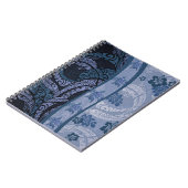 Hawaiian Blue Tapa und Honu Notebook Notizblock (Linke Seite)