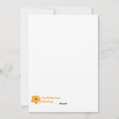 Hawaiian Blush Plumeria Feiertagskarte (Rückseite)