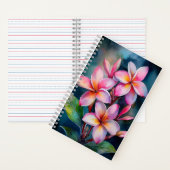 Hawaiian Blush Plumeria-Notebook Notizblock (Innen)