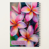 Hawaiian Blush Plumeria-Notebook Notizblock (Rückseite)