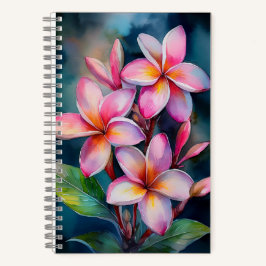 Hawaiian Blush Plumeria-Notebook Notizblock
