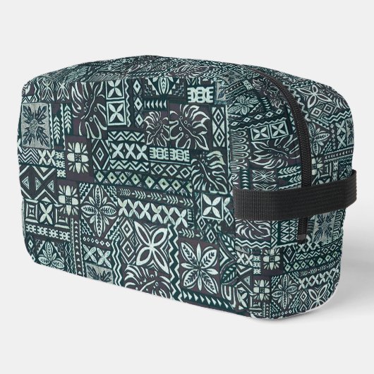 Hawaiian Breadfruit Tape Travel Bag Waschbeutel (Linke Seite)