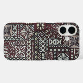 Hawaiian Breadfruit und Monstera Tapa Phone Case (Rückseite (Horizontal))