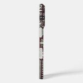 Hawaiian Breadfruit und Monstera Tapa Phone Case (Rückseite / Rechts)