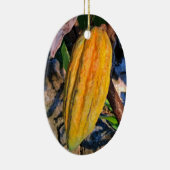 Hawaiian Cacao Pod Keramik Ornament (Rechts)
