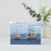 Hawaiian Chieftain & Lady Washington Postkarte (Stehend Vorderseite)