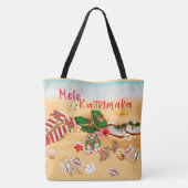Hawaiian Christmas Beach Tasche (Rückseite)