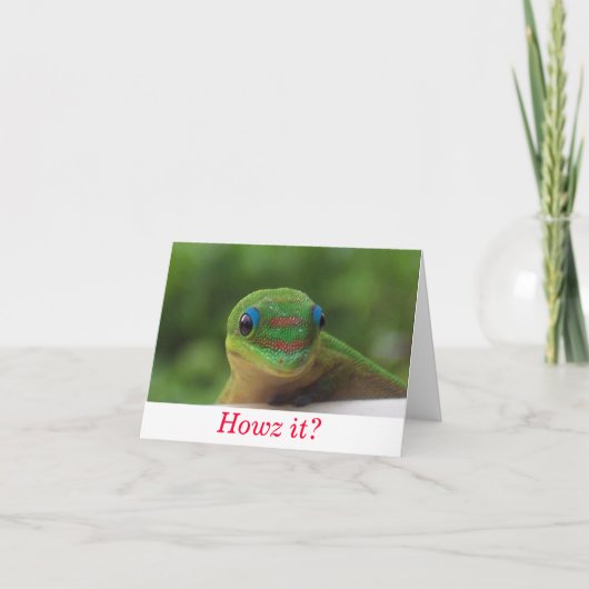 Hawaiian Christmas Howz it Feiertagskarte (Vorderseite)