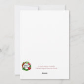 Hawaiian Christmas Lei Feiertagskarte (Rückseite)