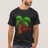 Hawaiian Christmas Mele Kalikimaka Coconut Tree T-Shirt (Vorderseite)