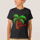 Hawaiian Christmas Mele Kalikimaka Coconut Tree T-Shirt (Vorderseite)