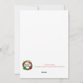 Hawaiian Christmas Tree Grußkarte Feiertagskarte (Rückseite)