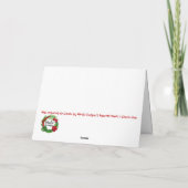 Hawaiian Christmas Tree Grußkarte Feiertagskarte (Rückseite)