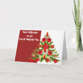 Hawaiian Christmas Tree Grußkarte Feiertagskarte (Vorderseite)