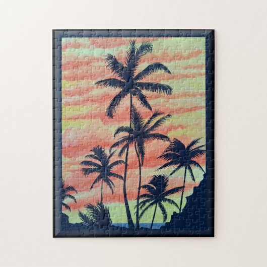 Hawaiian Coconut Palms Puzzle (Vertikal)