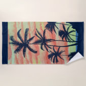 Hawaiian Coconut Palms Strandtuch (Vorderseite)