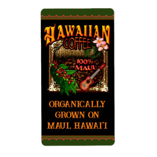 Hawaiian Coffee Maui Label