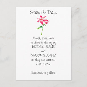 Hawaiian Customizable Save the Date Ankündigungspostkarte