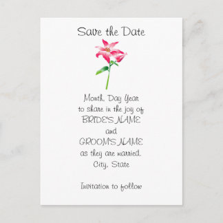 Hawaiian Customizable Save the Date Ankündigungspostkarte