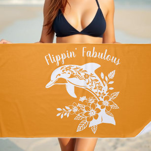 Hawaiian Dolphin - Fisherman Core Orange Strandtuch