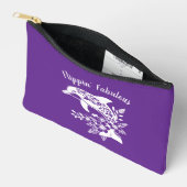 Hawaiian Dolphin Flippin' fabelhaftes Lila Zubehörtasche (Offen)