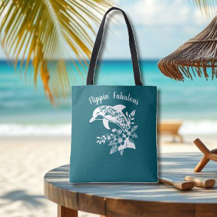 Hawaiian Dolphin-Flippin' Fabulous-Aquamarin Tasche