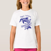 Hawaiian Dolphin Flippin’ Fabulous Blue T-Shirt (Vorderseite)