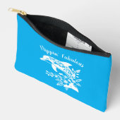 Hawaiian Dolphin Flippin' Fabulous Blue Zubehörtasche (Offen)
