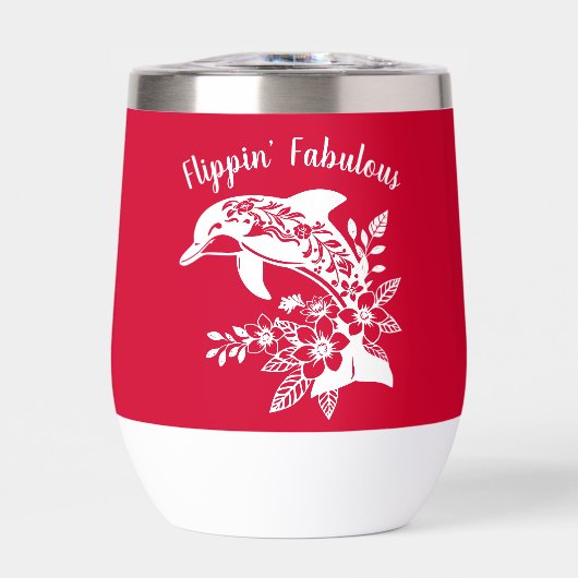 Hawaiian Dolphin - Flippin' Fabulous-Cherry Red (Vorderseite)