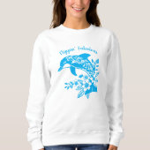 Hawaiian Dolphin Flippin’ Fabulous Light Blue Sweatshirt (Vorderseite)