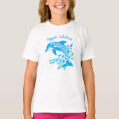 Hawaiian Dolphin Flippin’ Fabulous Light Blue T-Shirt (Vorderseite)