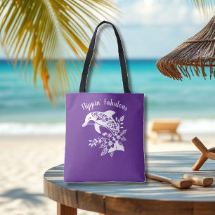 Hawaiian Dolphin-Flippin' Fabulous-Lila Tasche