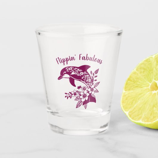 Hawaiian Dolphin Flippin Fabulous Schnapsglas (Vorderseite)