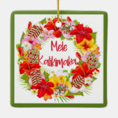 Hawaiian Dreh Flop Wreath Ornament (Rückseite)