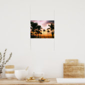 Hawaiian Exotic Beach Palm Trees Poster (Küche)