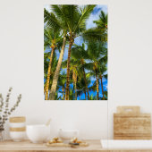 Hawaiian Exotic Beach Palm Trees Poster (Küche)