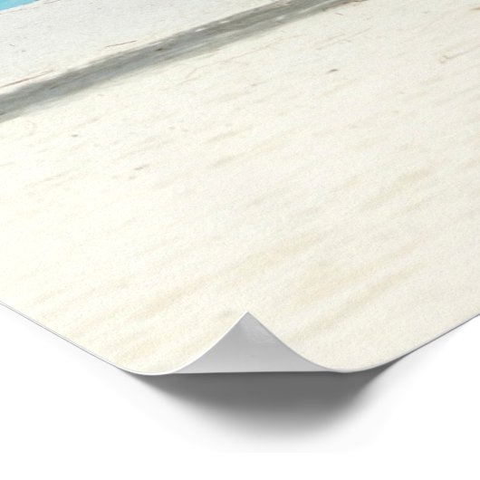 Hawaiian Exotic Beach Palm Trees Poster (Ecke)