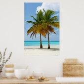 Hawaiian Exotic Beach Palm Trees Poster (Küche)